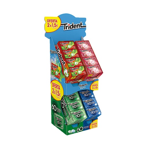 [7622210954121] Lote Trident Max & 60 Minutos 2 ud x 1,5€