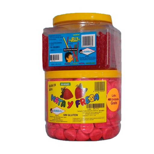 [8422201000986] Lote Golmasa fresas nata 200 ud + Jelly 410 ud + 40 ud Jelly gratis