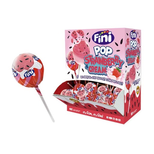 [8410525255182] Finipop fresa ácida pepitas 100 ud Fini