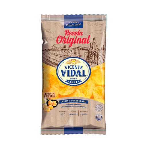 [18410573100486] Patatas receta original 125 g (9 ud) Vicente Vidal