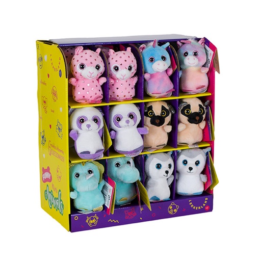 [8414635008034] PELUCHES MINI FUNNY ANIMALS 36 UD LKL011 LEKKERLAND