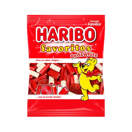 [0000975] Favoritos red white 250 g (12 ud) Haribo