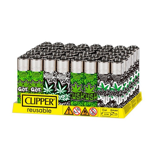 [8412766111500] ENCENDEDOR GRAFFITI LEAVES 48 UD CLIPPER