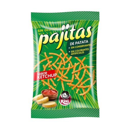[8411859553505] Pajitas Ketchup Familiar 100 g (9 ud) Risi