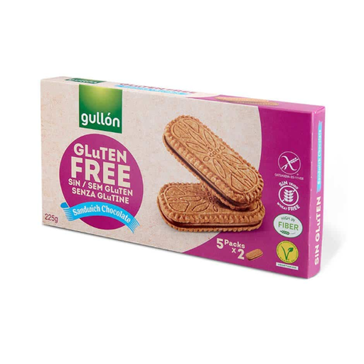 [18410376061786] Galletas Sandwich Choco sin gluten 225 g (8 ud) Gullon