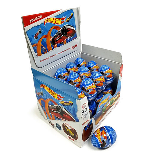 [08004735050332] Huevo Chocolate Hot Wheels 24 ud de Zaini